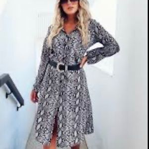 Snake Print Dress